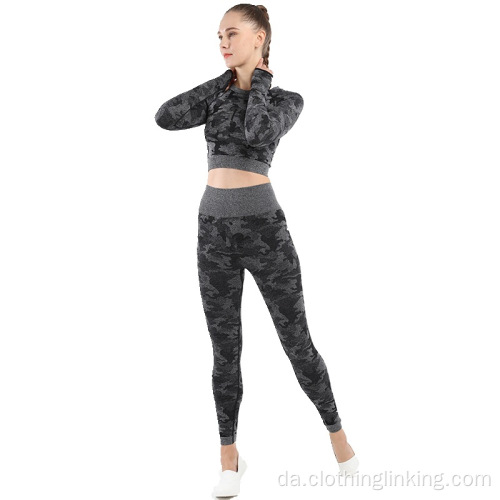 Camo Yoga tøj leggings til kvinder